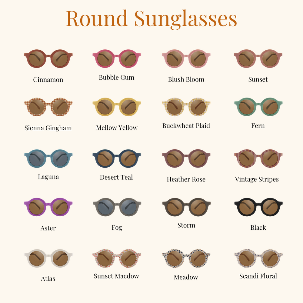 Original Round | Bendable & Polarized Sunglasses - Scandi Floral