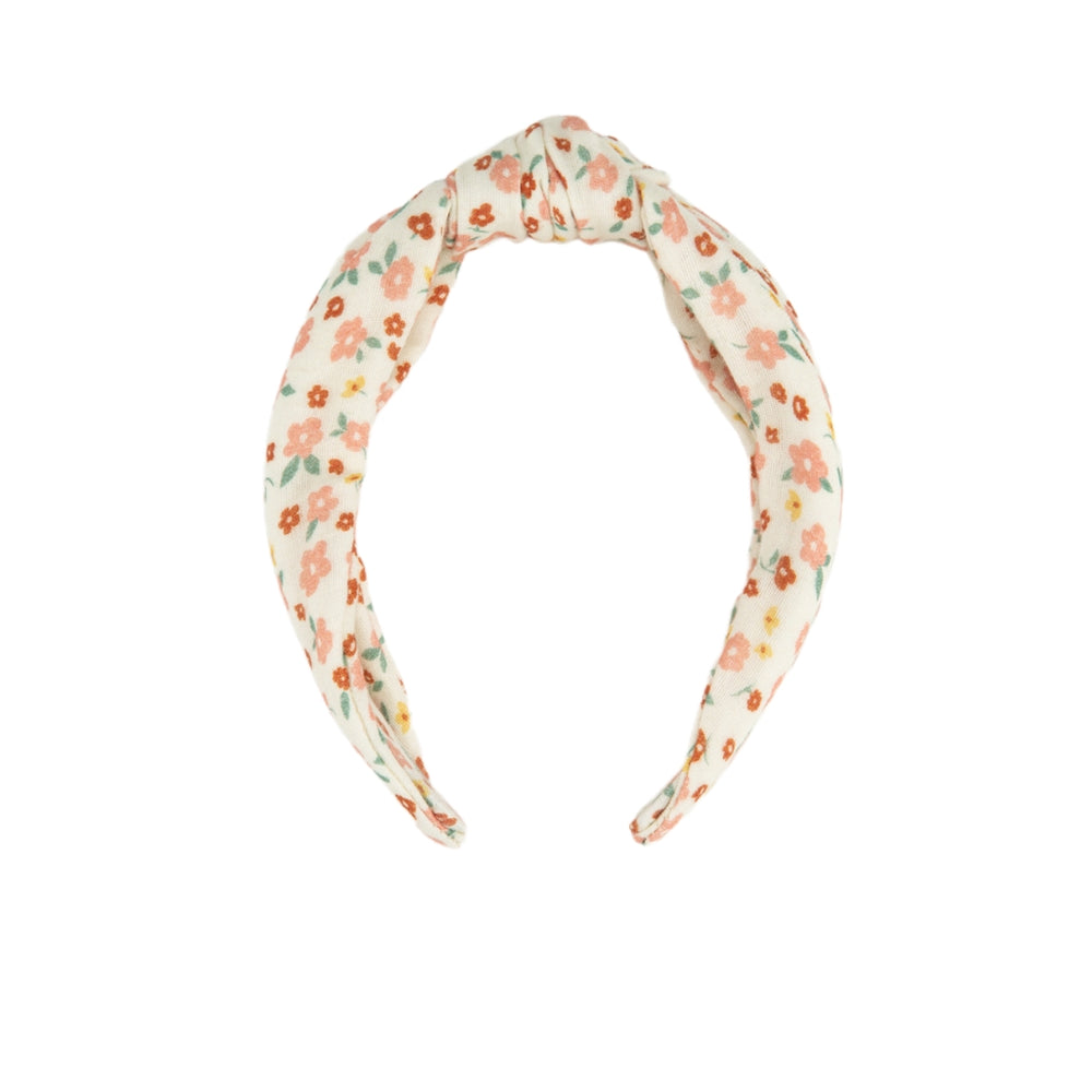 Knotted | Fabric Covered Headband - Sunset Meadow
