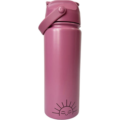 GRECH & CO. Bite + Sip Thermo Water Bottle | 18oz Thermo Mauve Rose