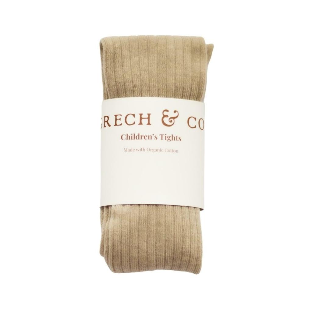 Children's Organic Cotton Tights - Buff — GRECH & CO.