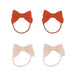 GRECH & CO. Fable Bow Ponies set of 4 Hair accessories Blush Bloom, Cajun Blossom