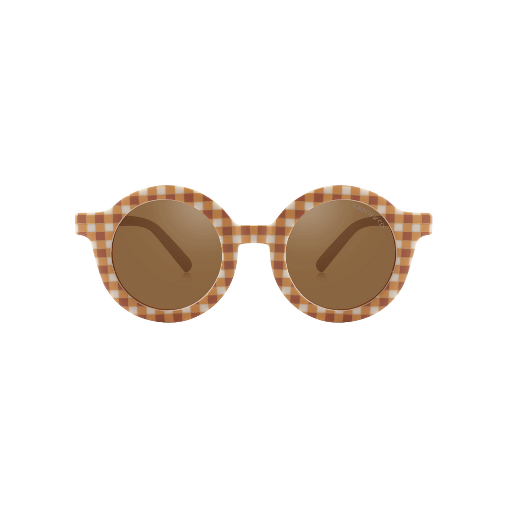 Original Round | Bendable & Polarized Sunglasses - Sienna Gingham