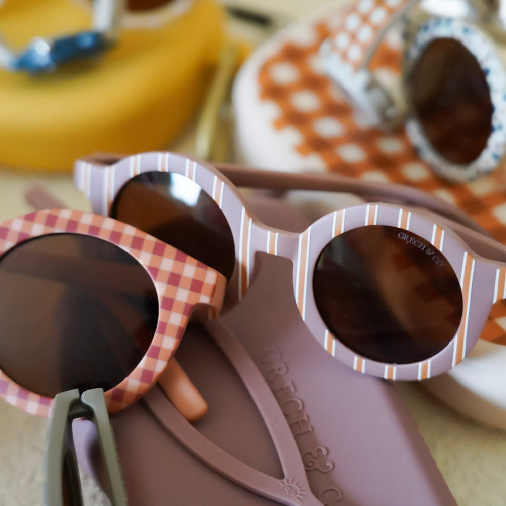 Original Round | Bendable & Polarized Sunglasses - Vintage Stripes