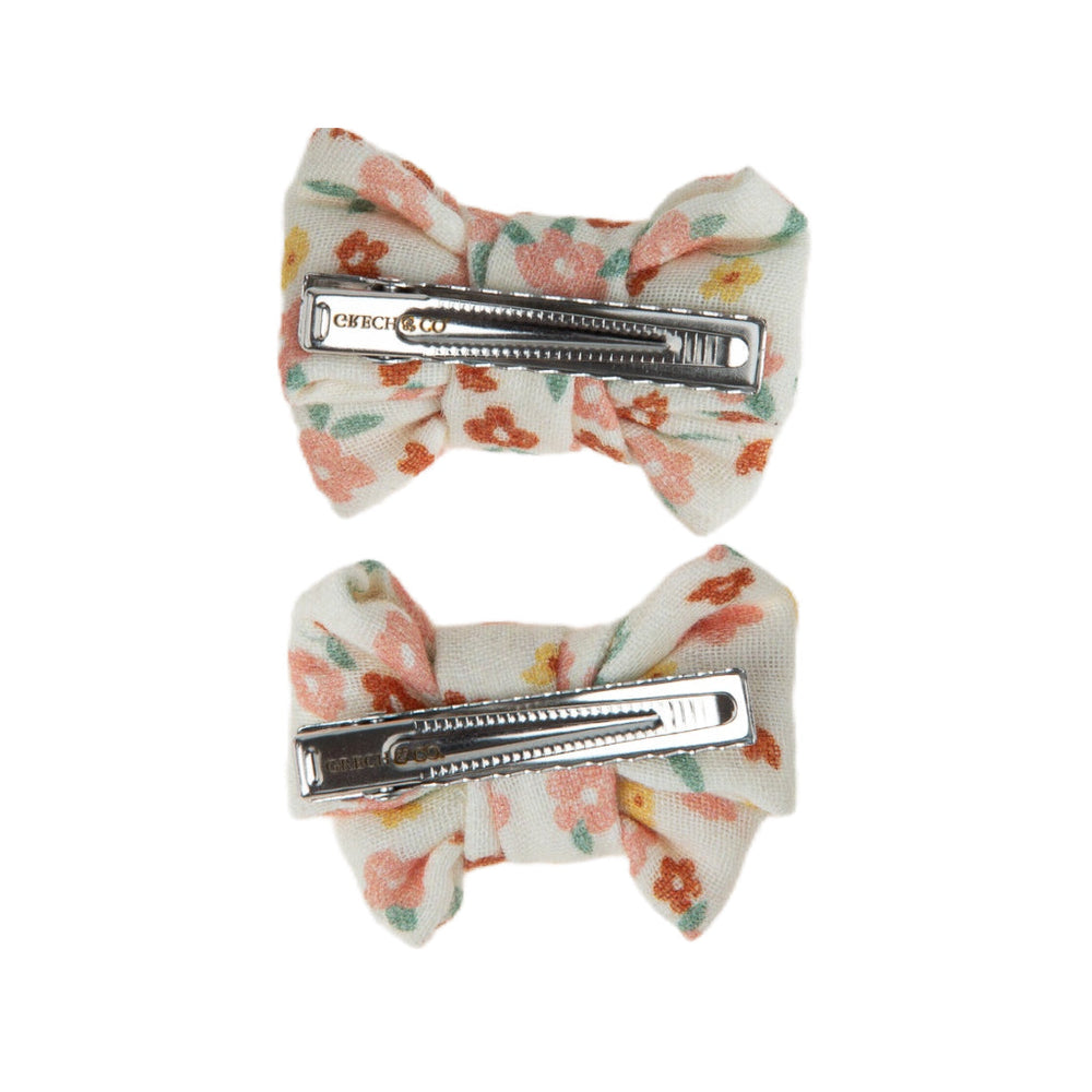 Pigtail Bow Hair Clips | set of 2 - Sunset Meadow