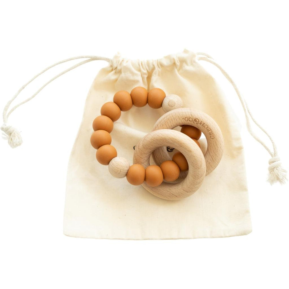 GRECH & CO. Sedona Teething Ring + Rattle Teething Rings Spice