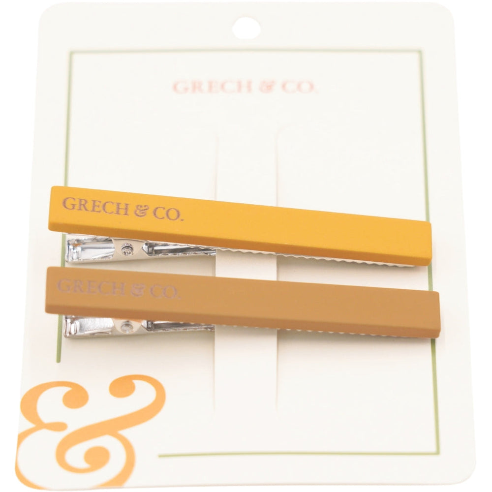 GRECH & CO. Set of 2 - 2 Toned Hair Clips Hair clips Wheat