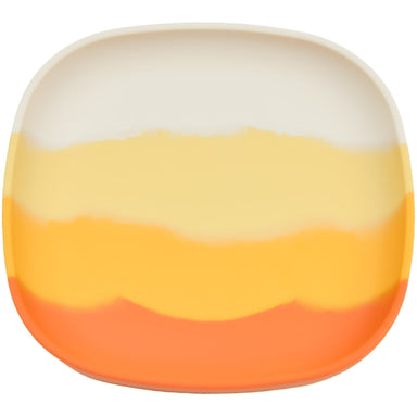 GRECH & CO. Suction Silicone Plate | Color Splash Collection Tableware Sienna Ombre