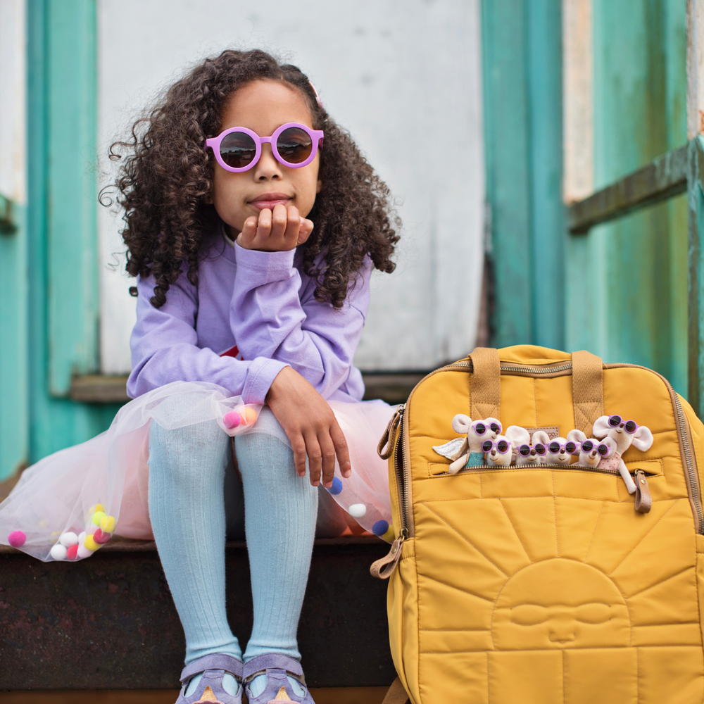 Original Round Sustainable Sunglasses | Bio-Based  Bendable Polarized | Aster