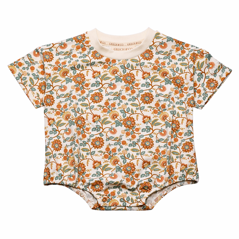 Bubble Romper  | Organic Cotton Jersey  - In Bloom