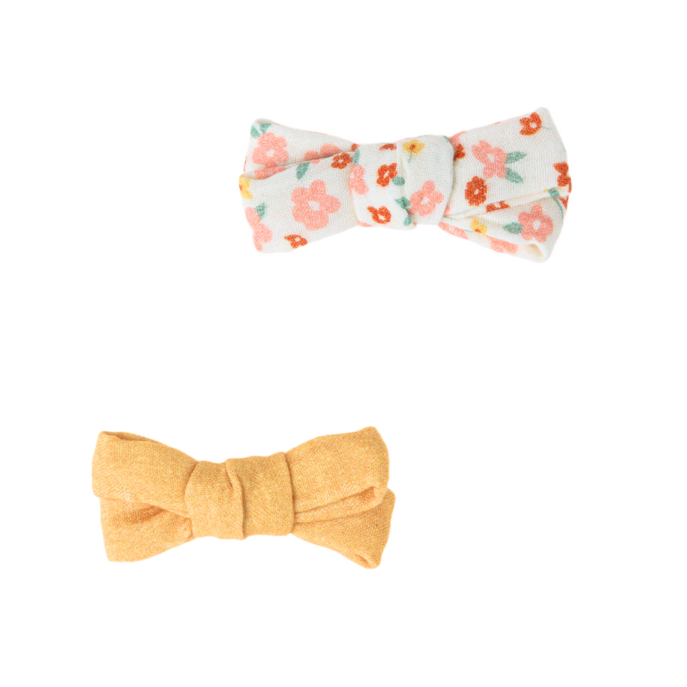 Single Bow Hair Clip | Organic | Buckwheat | Pre-Order SS27