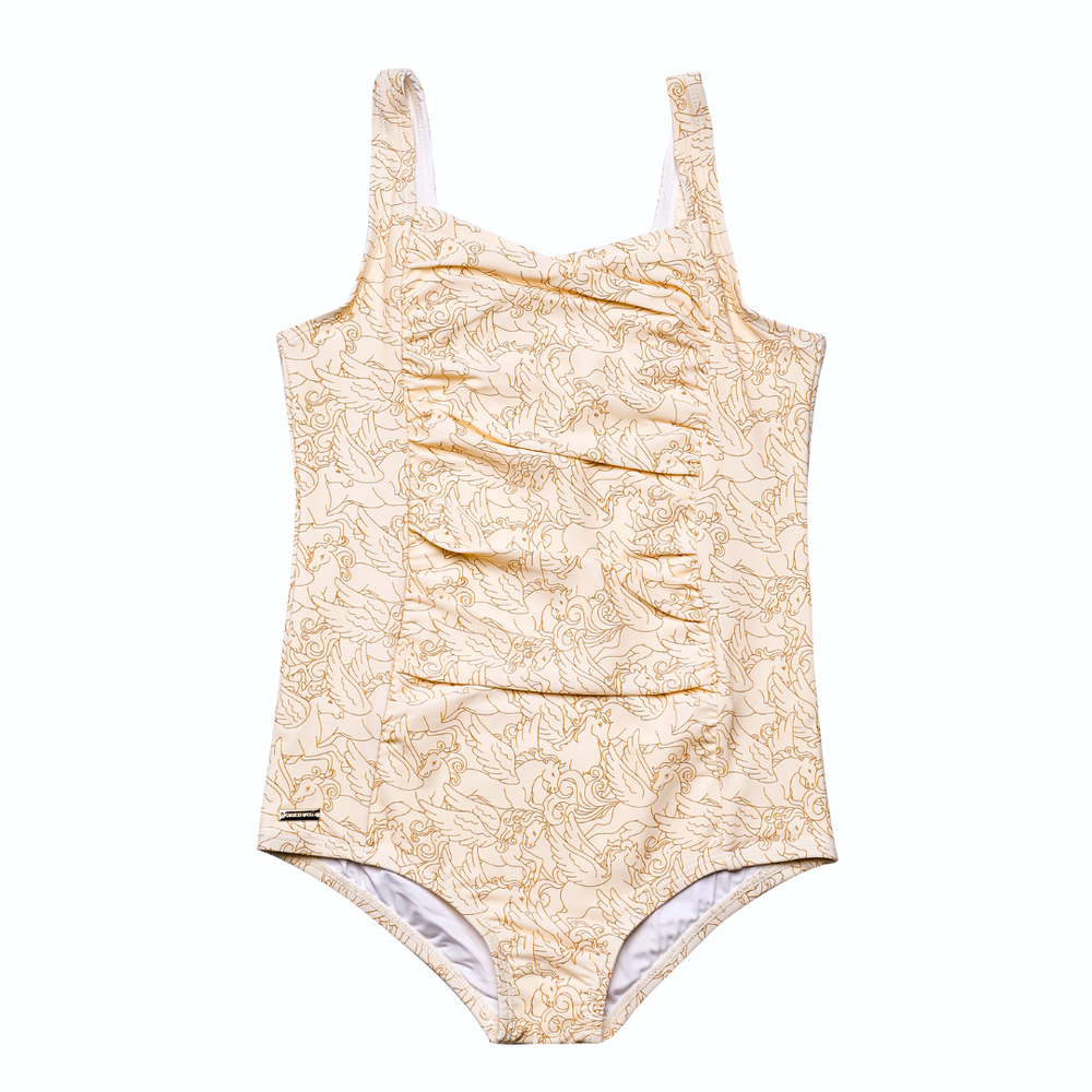 Vintage Girls 1 Piece Swimsuit | UPF + Recycled - Pegasus | Pre-Order SS27