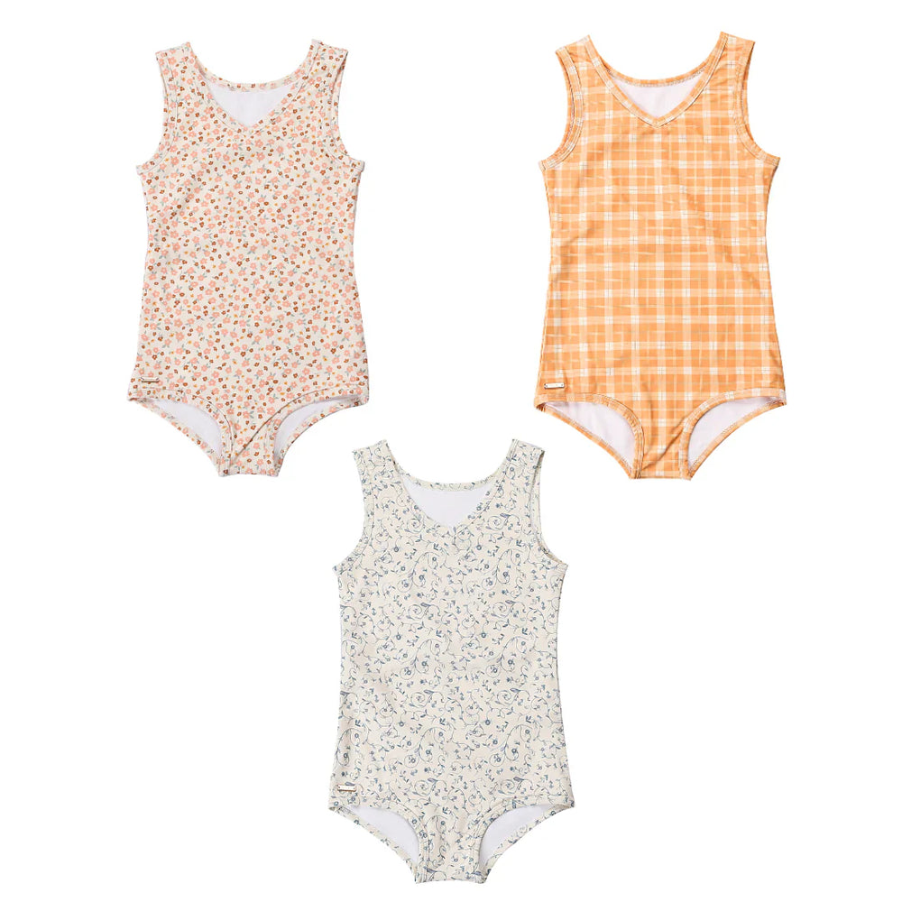 Sweetheart 1 Piece Swimsuit | UPF + Recycled - Scandi Floral | Pre-Order SS27