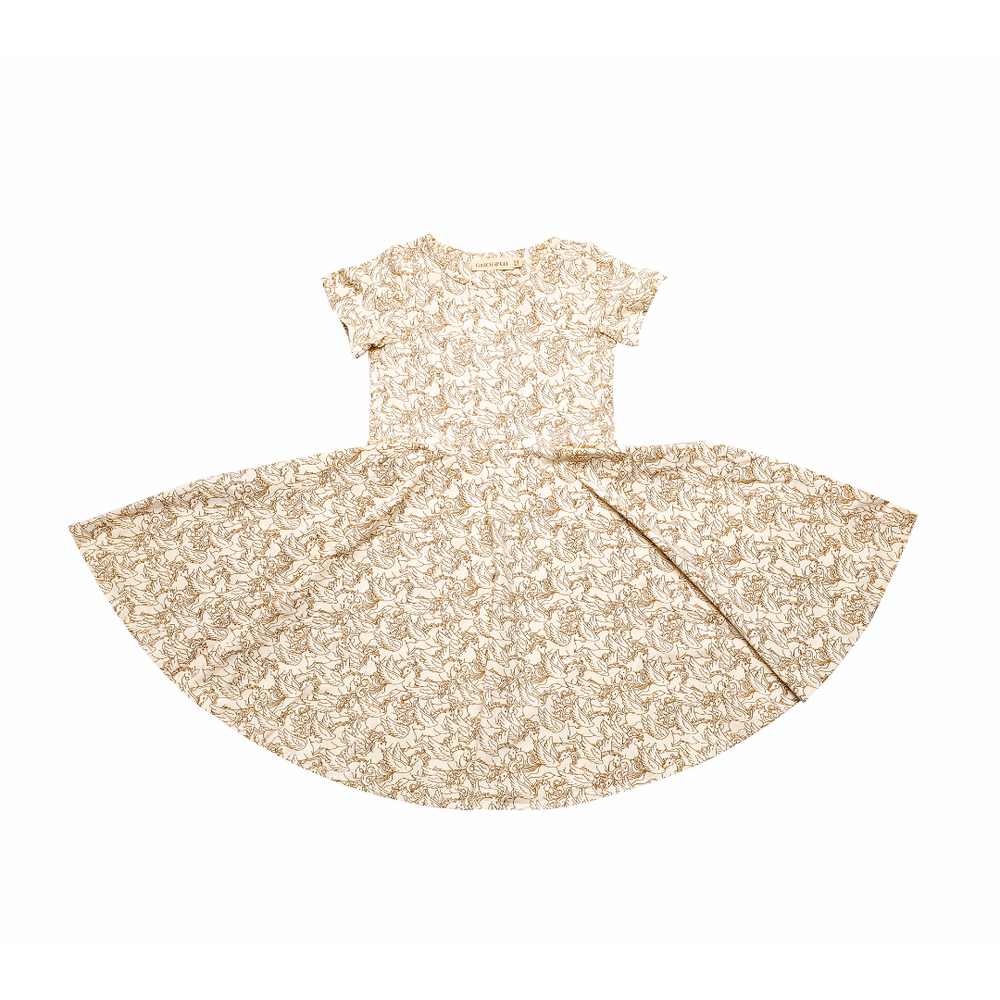 Sweetheart Twirl Dress | Organic Cotton Jersey - Pegasus | Pre-Order SS27