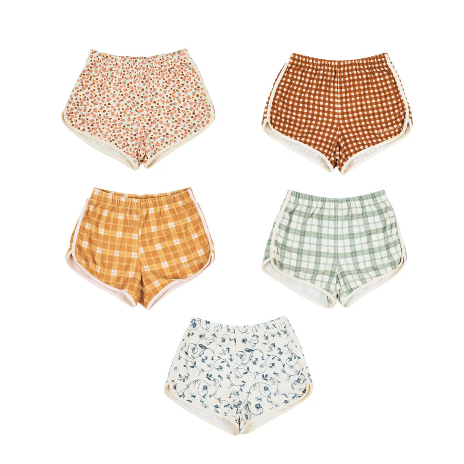 Retro Shorts | Organic Cotton Terry - Sunset Meadow | Pre-Order SS27
