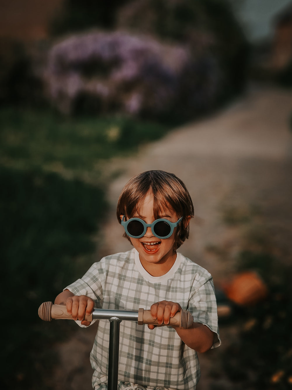 Original Round Sustainable Sunglasses | Bio-Based  Bendable Polarized | Fern