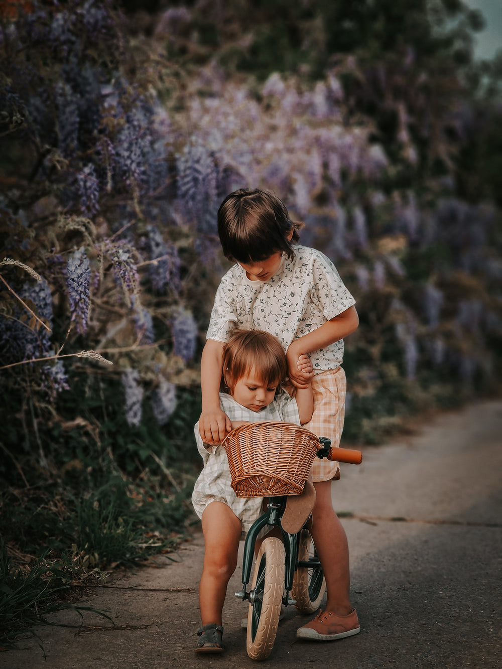 Bubble Romper | Organic Cotton Jersey - Fern Plaid | Pre-Order SS27