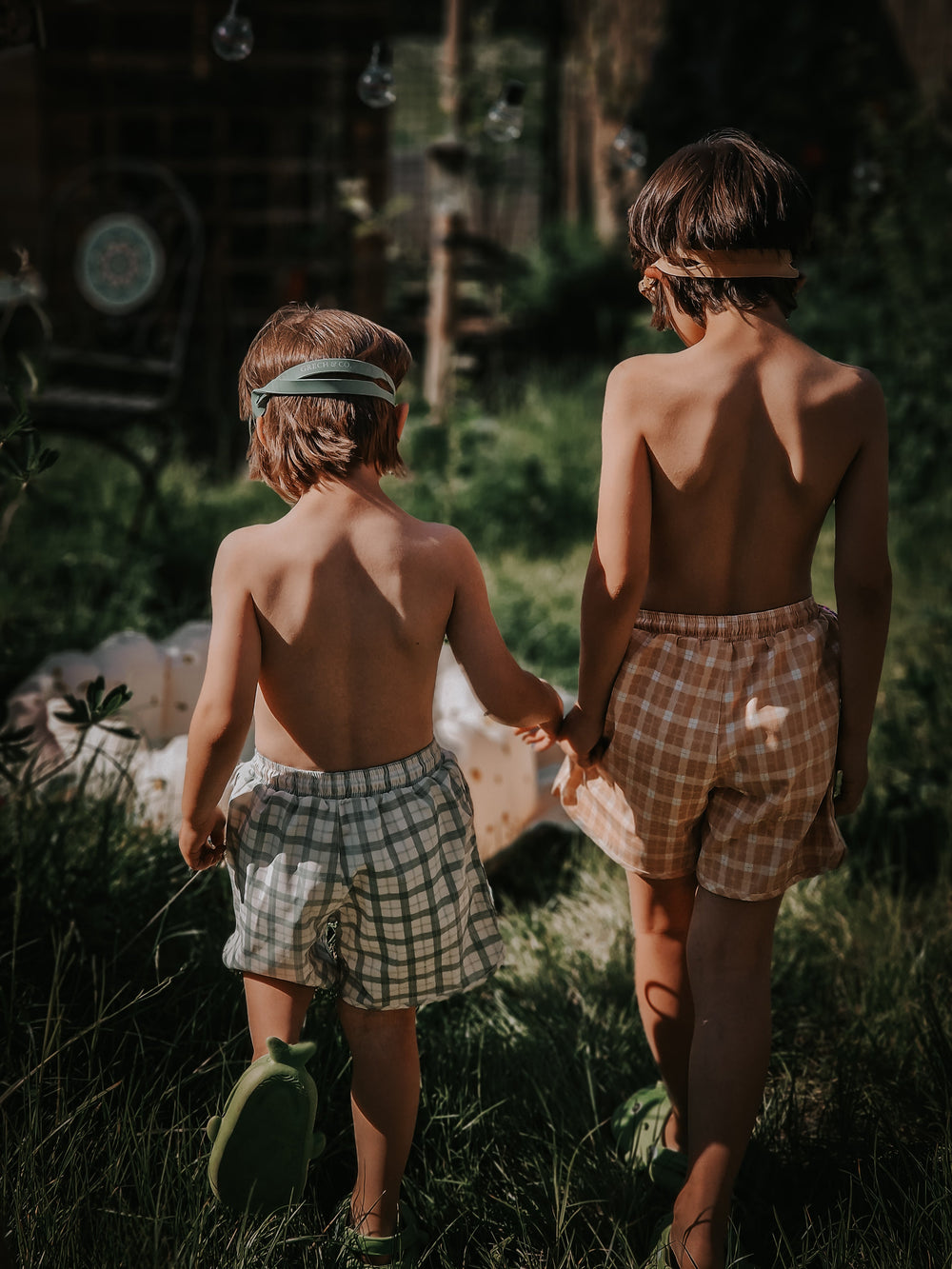 Swim Trunks | UPF + Recycled - Fern Plaid | Pre-Order SS27