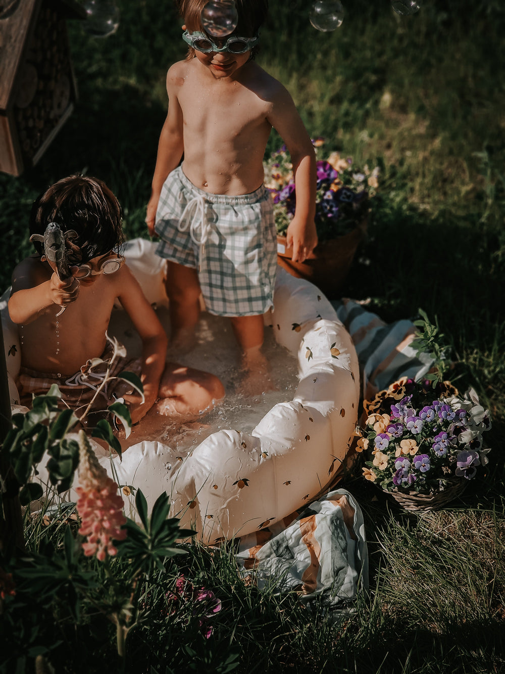 Swim Trunks | UPF + Recycled - Fern Plaid | Pre-Order SS27