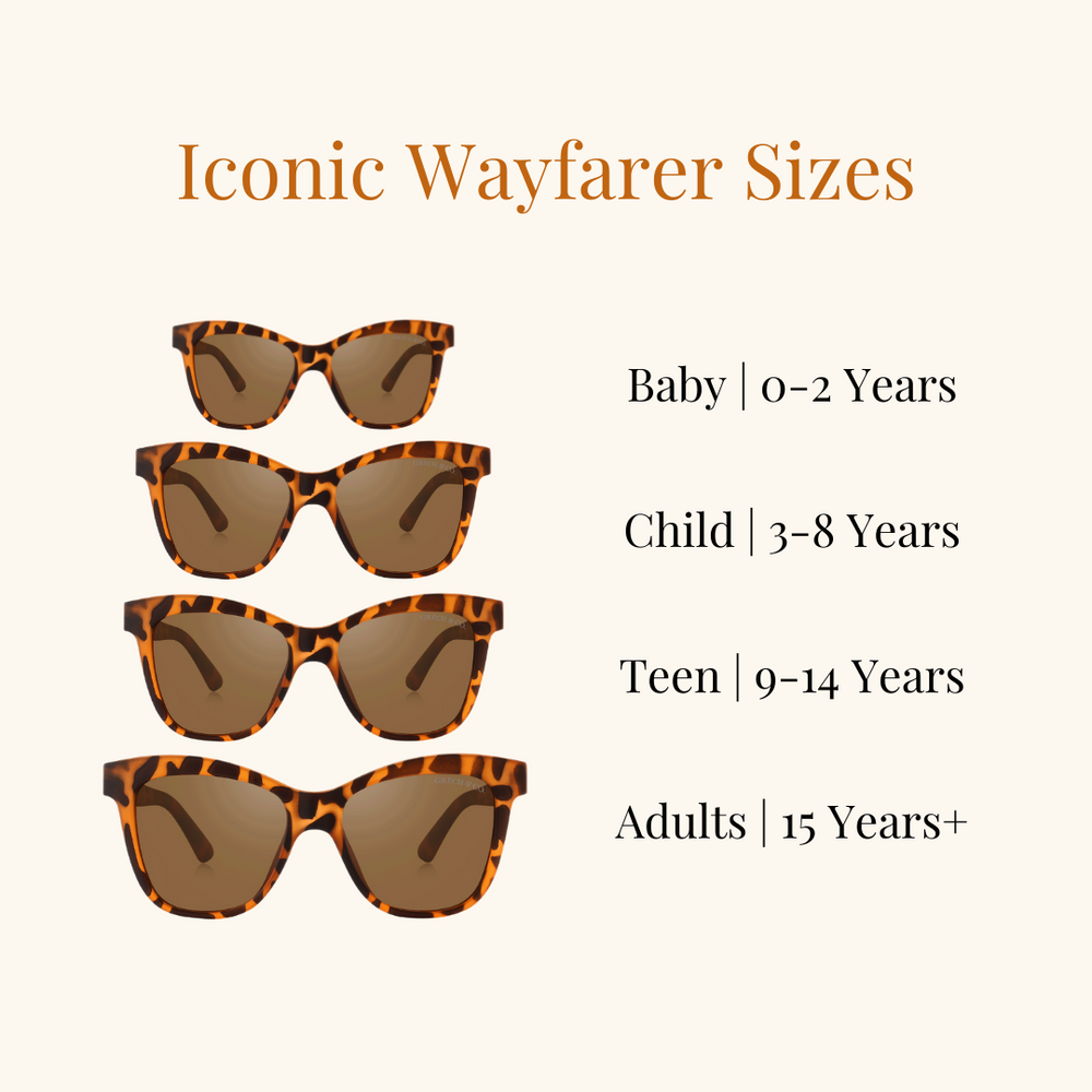 Iconic Wayfarer | Polarized Sunglasses | Teen - Tortoise