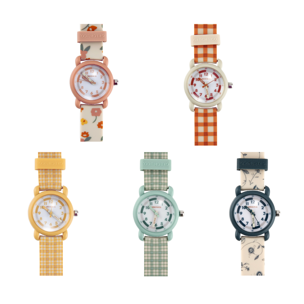 Classic Watches | Silicone + Stainless Steel | Fern Plaid | Pre-Order SS27