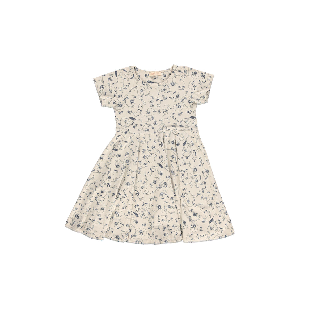 Sweetheart Twirl Dress | Organic Cotton Jersey - Scandi Floral | Pre-Order SS27