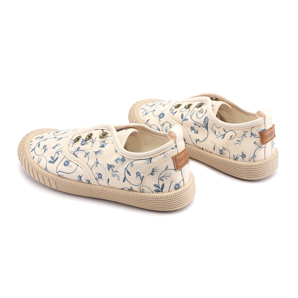 Children’s Cotton Slip-On Shoes – Scandi Floral | Pre-Order SS27