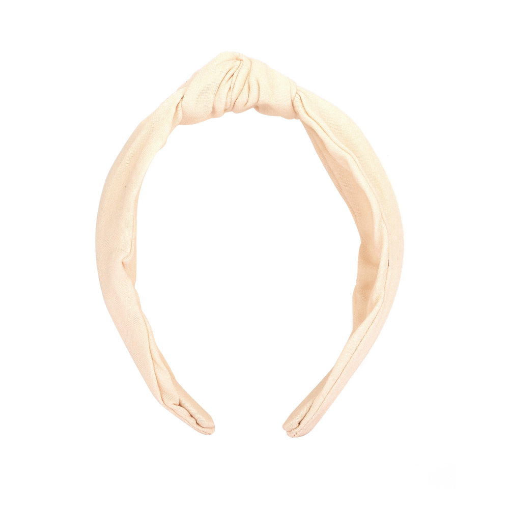 Classic Knot Headband | Organic Cotton | Sand | Pre-Order SS27