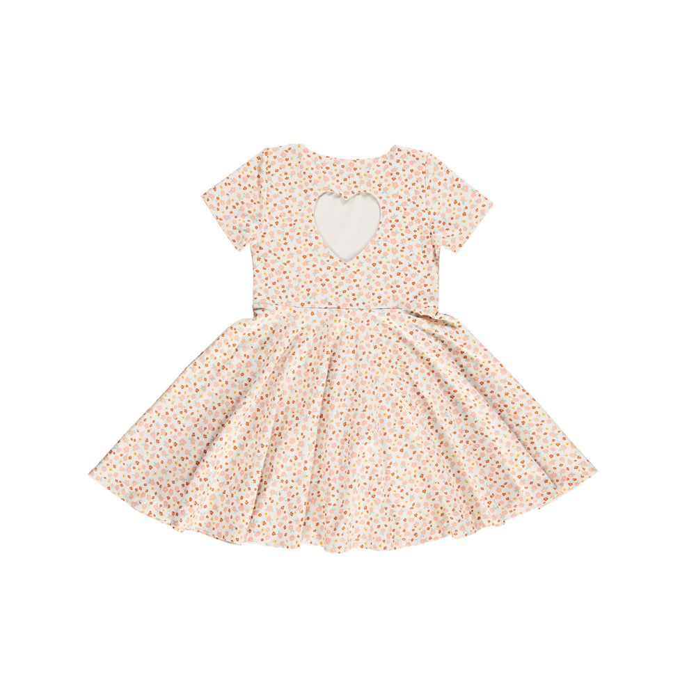 Sweetheart Twirl Dress | Organic Cotton Jersey - Sunset Meadow | Pre-Order SS27