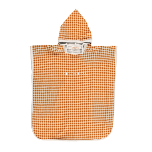 Bathing Towel Poncho ~ Sienna Gingham