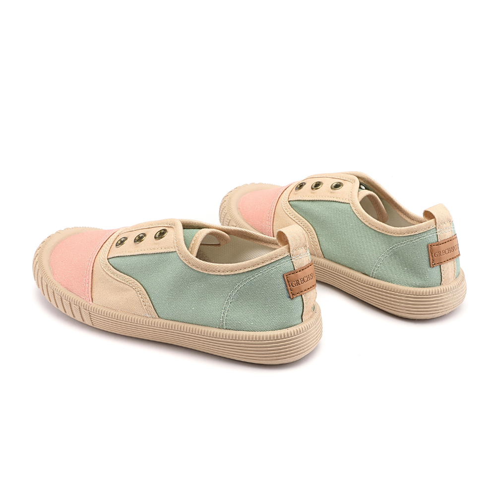 Children’s Cotton Slip-On Shoes – Sunset + Fern | Pre-Order SS27