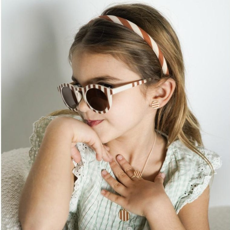 Enamel Earring-Kids set of 2 pairs - Stripes