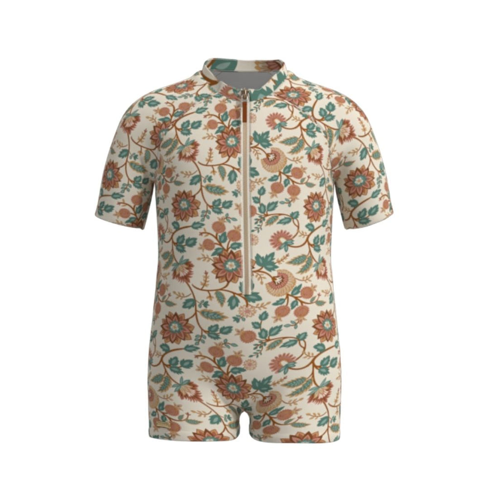 Short Sleeve Rashguard Swimsuit | UPF + Recycled - In Bloom