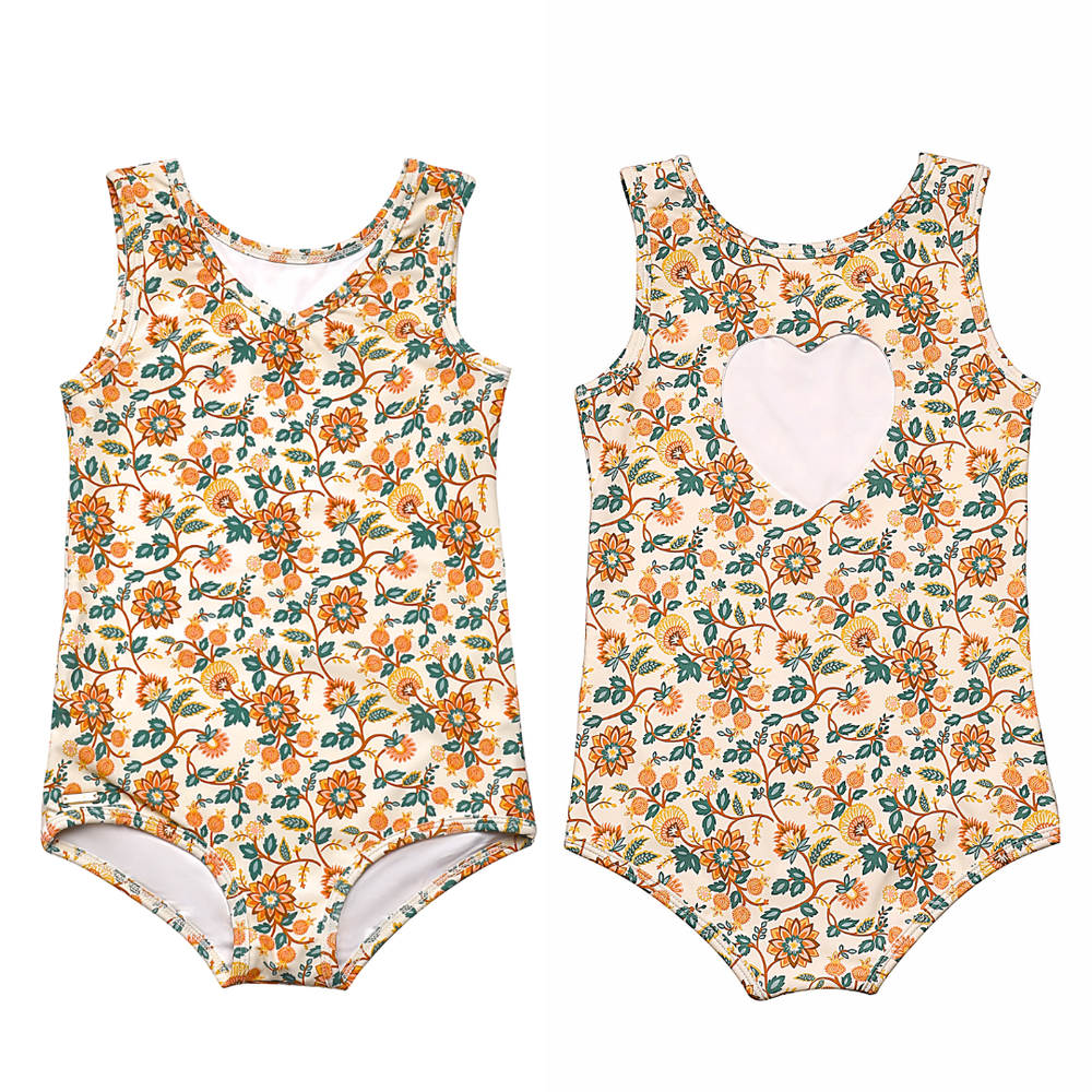 Sweetheart 1 Piece Swimsuit | UPF + Recycled - In Bloom