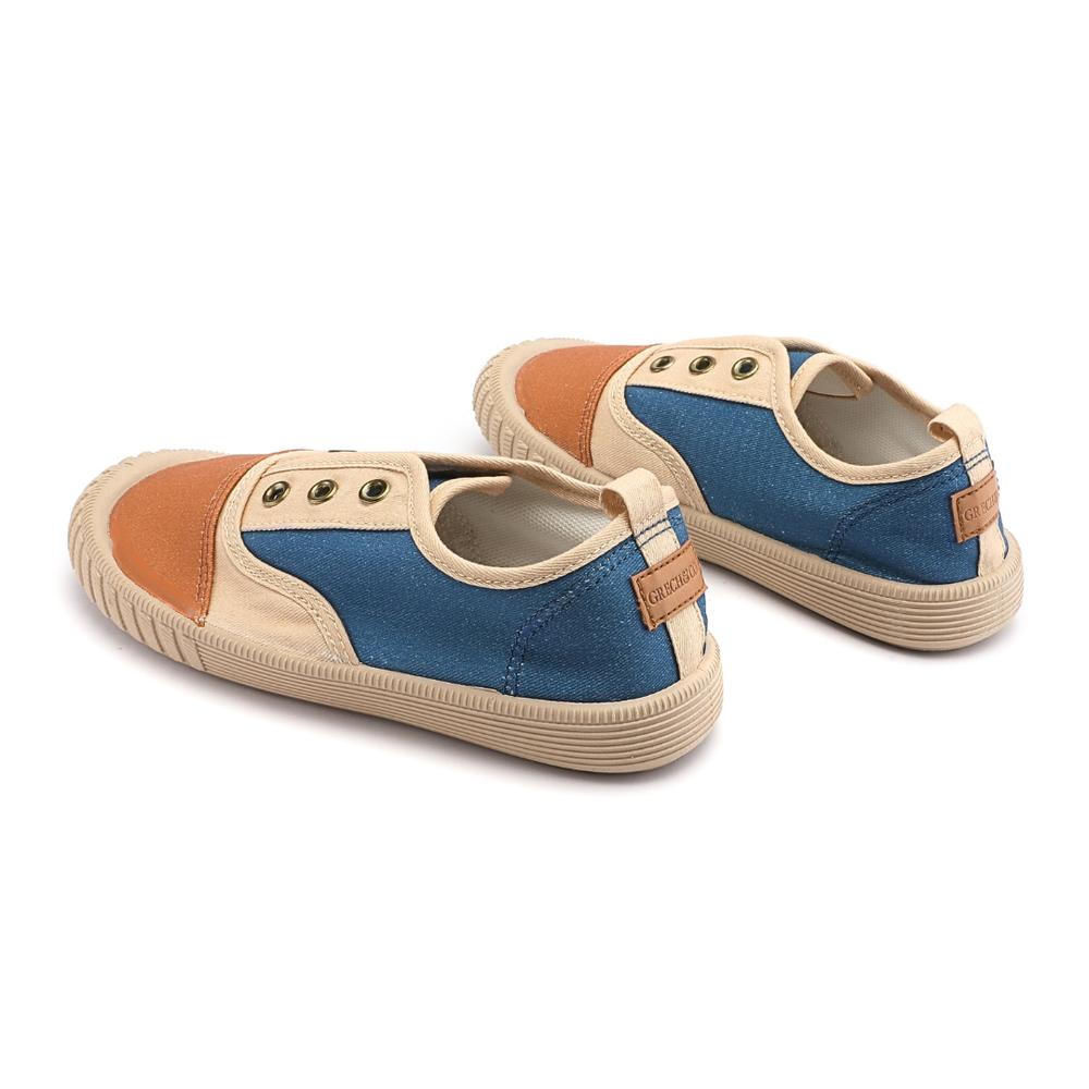 Children’s Cotton Slip-On Shoes – Desert Teal + Sienna | Pre-Order SS27