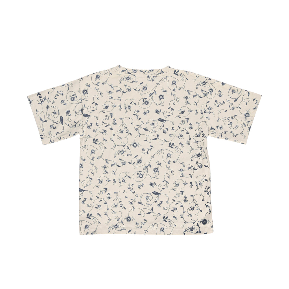Oversized T-Shirt | Organic Cotton Jersey - Scandi Floral | Pre-Order SS27