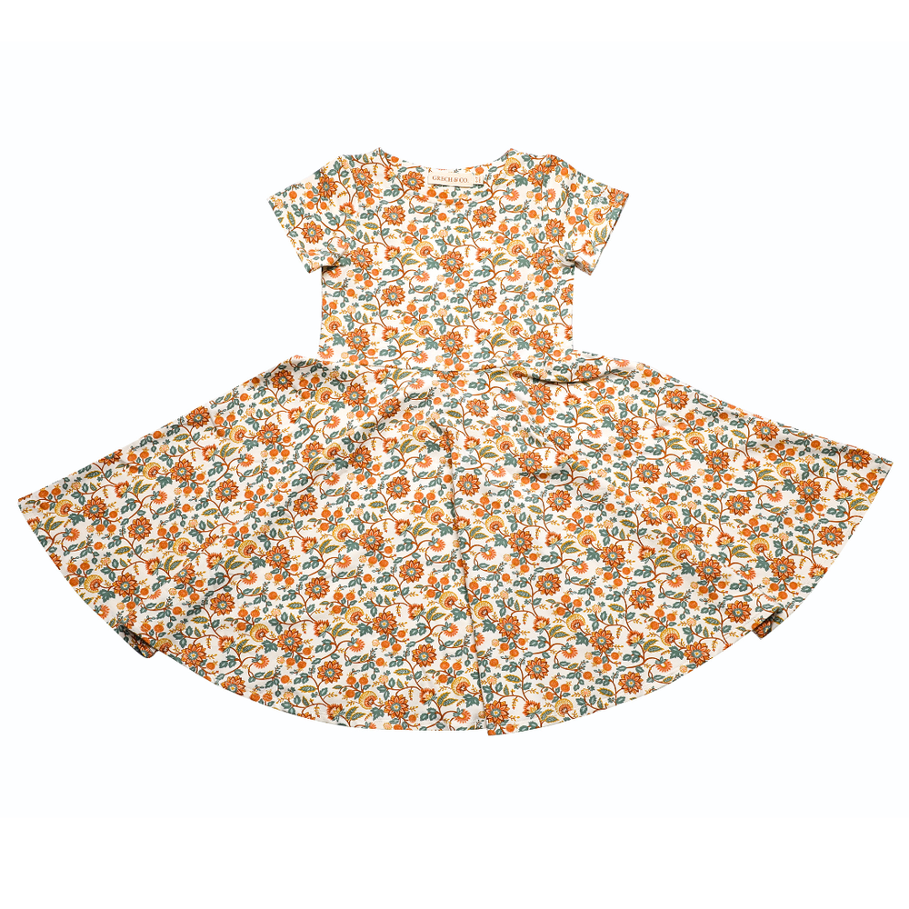 Sweetheart Twirl Dress | Organic Cotton Jersey - In Bloom | Pre-Order SS27
