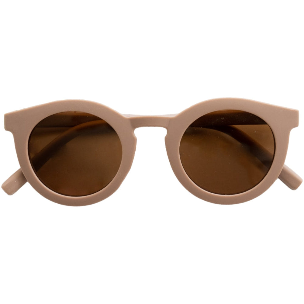 GRECH & CO. Classic: Recycled Plastic & Polarized Sunglasses - Child Sunglasses Burlwood