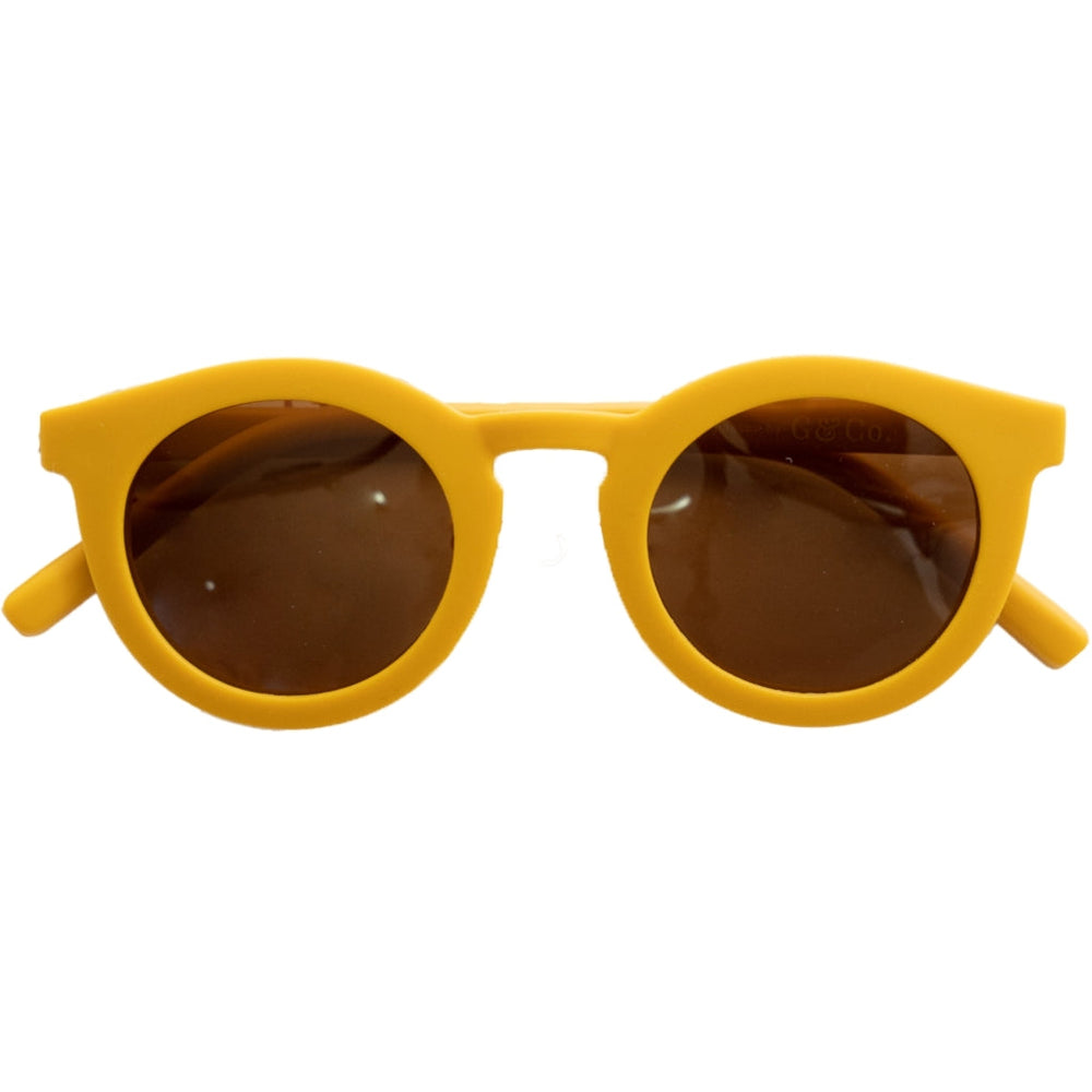 GRECH & CO. Classic: Recycled Plastic & Polarized Sunglasses - Child Sunglasses Golden