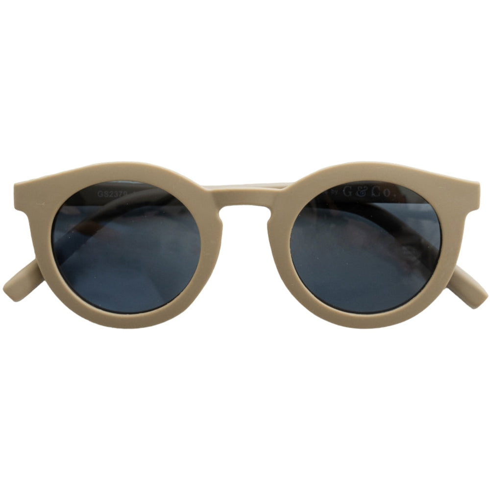 GRECH & CO. Classic: Recycled Plastic & Polarized Sunglasses - Child Sunglasses Stone