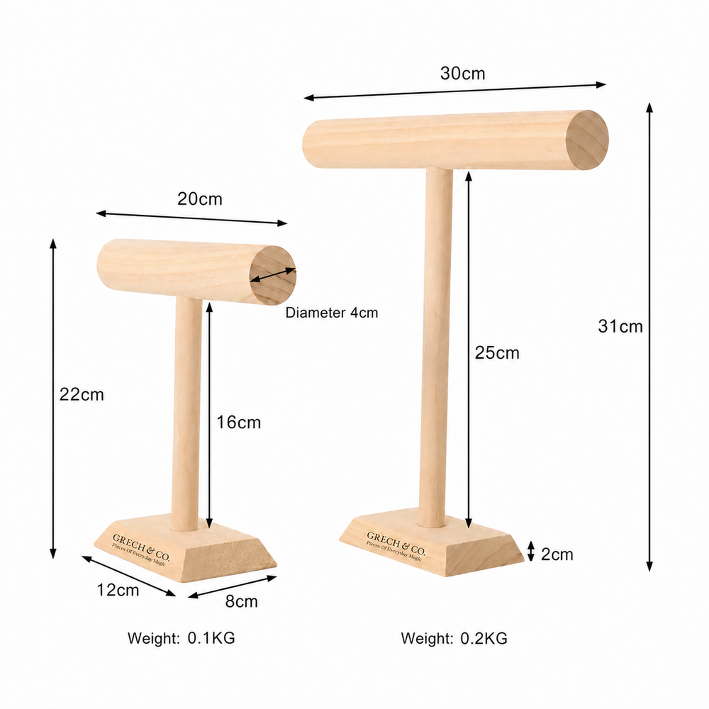 T Bar Display | 22 cm & 31 cm