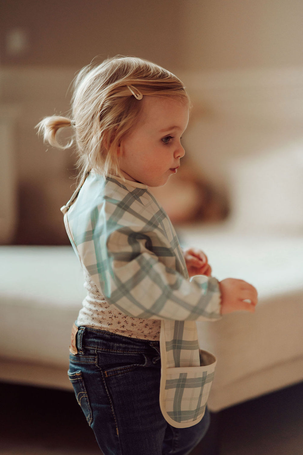 Smock Bib | Fern Plaid