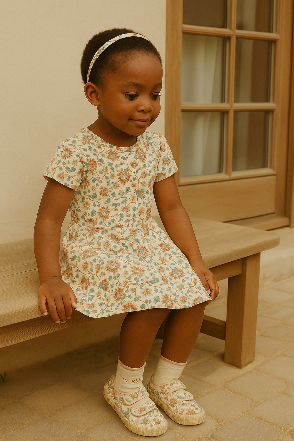 Sweetheart Twirl Dress | Organic Cotton Jersey - In Bloom