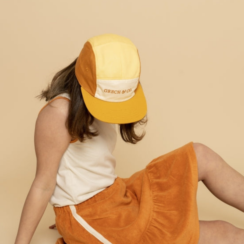 5 Panel Hat | Anti UV GOTS - Mellow Yellow, Sienna