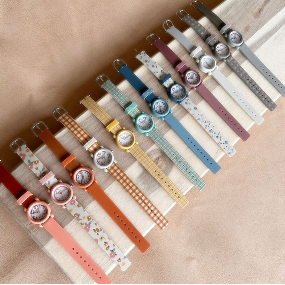 Classic Watches | Silicone + Stainless Steel | Fern Plaid | Pre-Order SS27