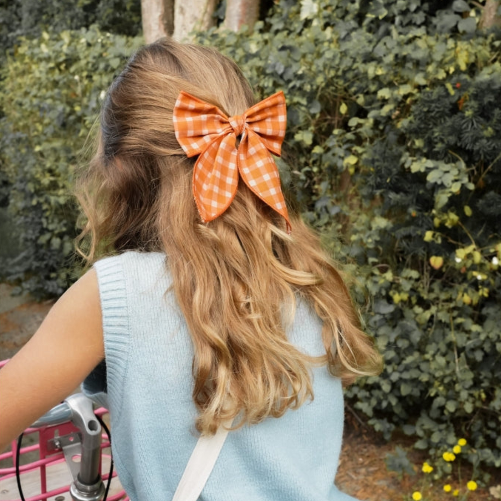 Fable Bow - Sunset Gingham