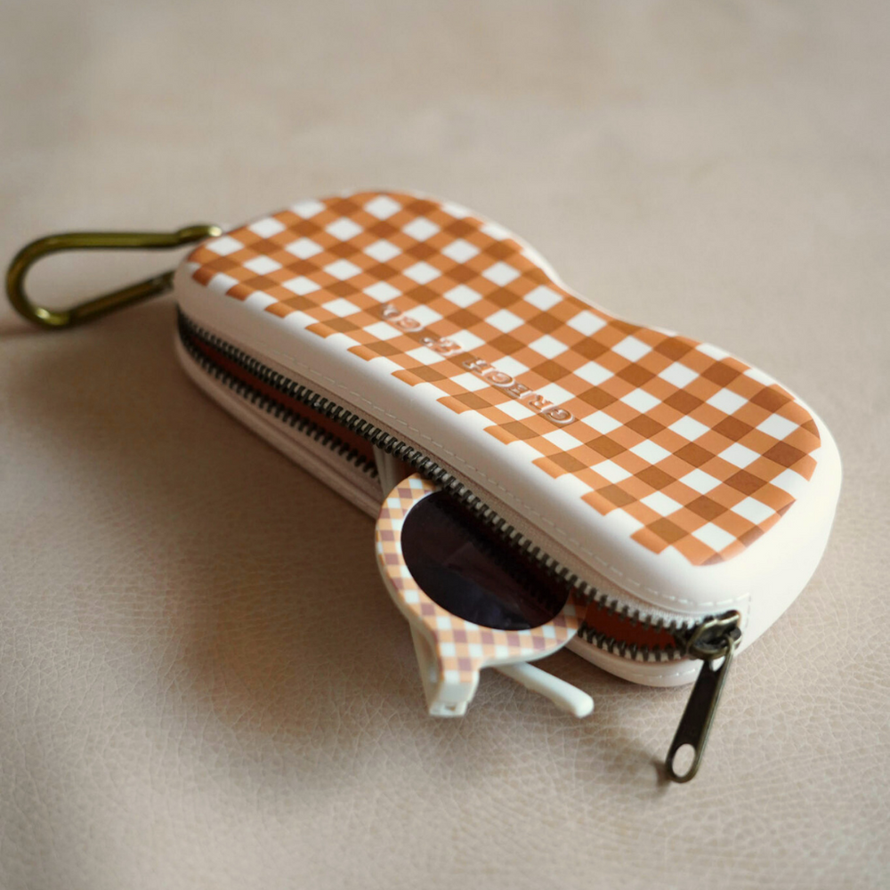 Zip + Go Case | Soft Silicone | Sienna Gingham | Pre-Order SS27