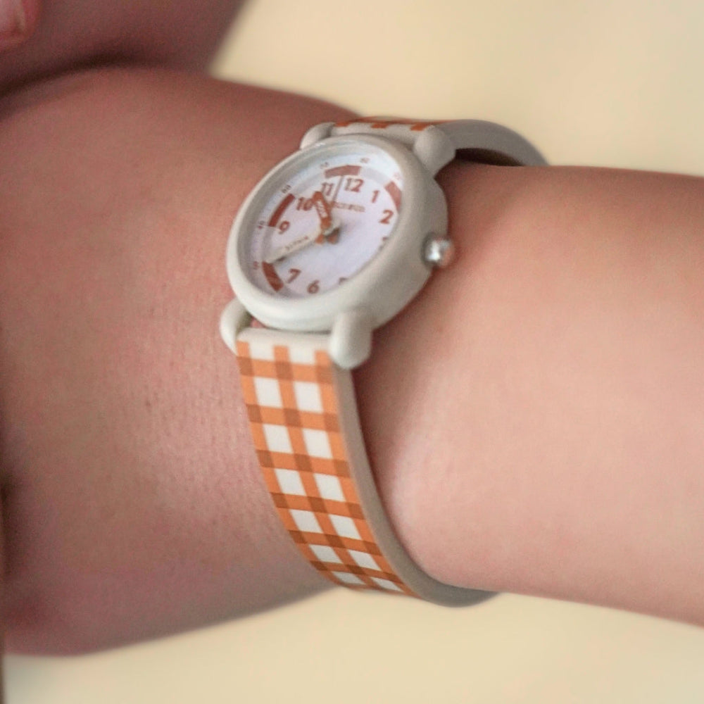 Classic Watches | Silicone + Stainless Steel | Sienna Gingham | Pre-Order SS27
