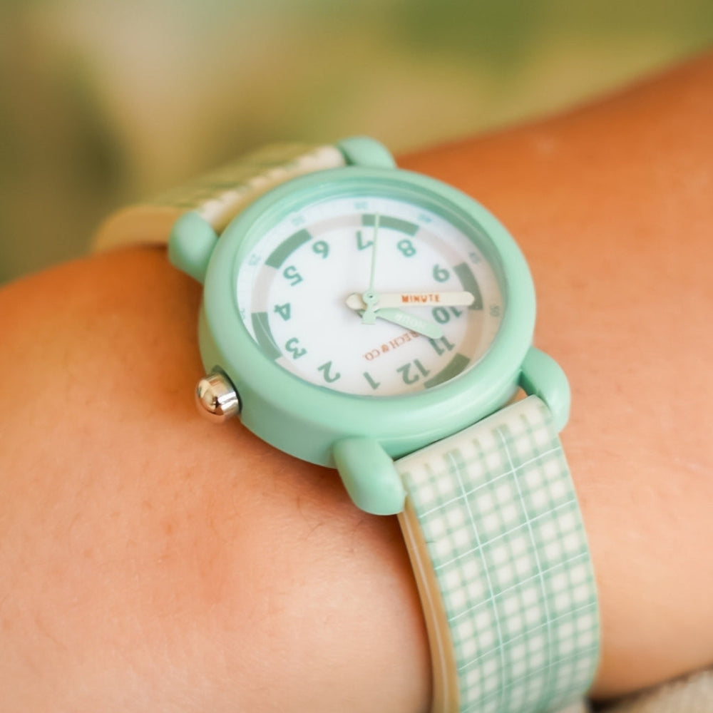 Classic Watches | Silicone + Stainless Steel | Fern Plaid | Pre-Order SS27