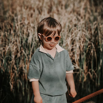 Classic | Sustainable Sunglasses | Plant-Based Bendable Polarized | Sunset Gingham | Pre-Order SS27