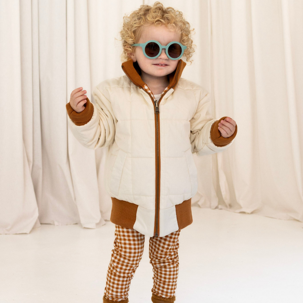 Original Round Sustainable Sunglasses | Bio-Based  Bendable Polarized | Fern